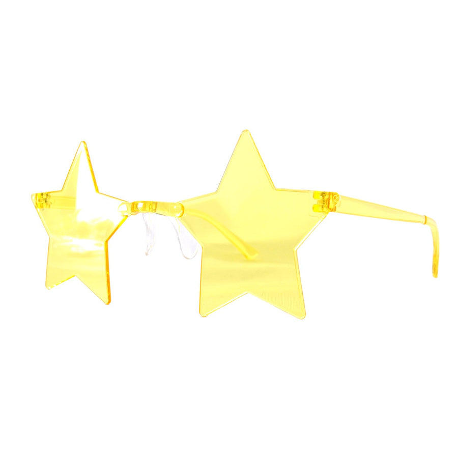 Yellow Star Perspex Party Glasses