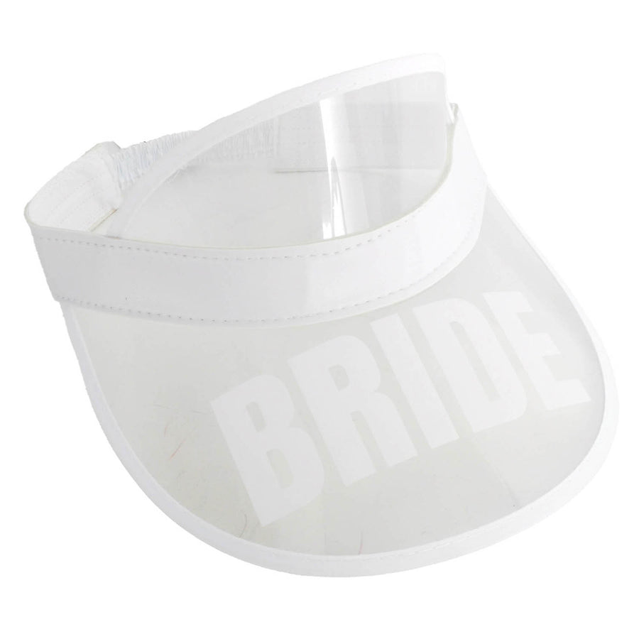 Bride Perspex Visor White Rim (Clear)