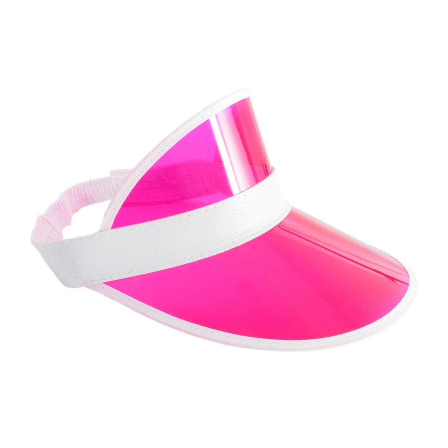 Perspex Visor White Rim (Pink)