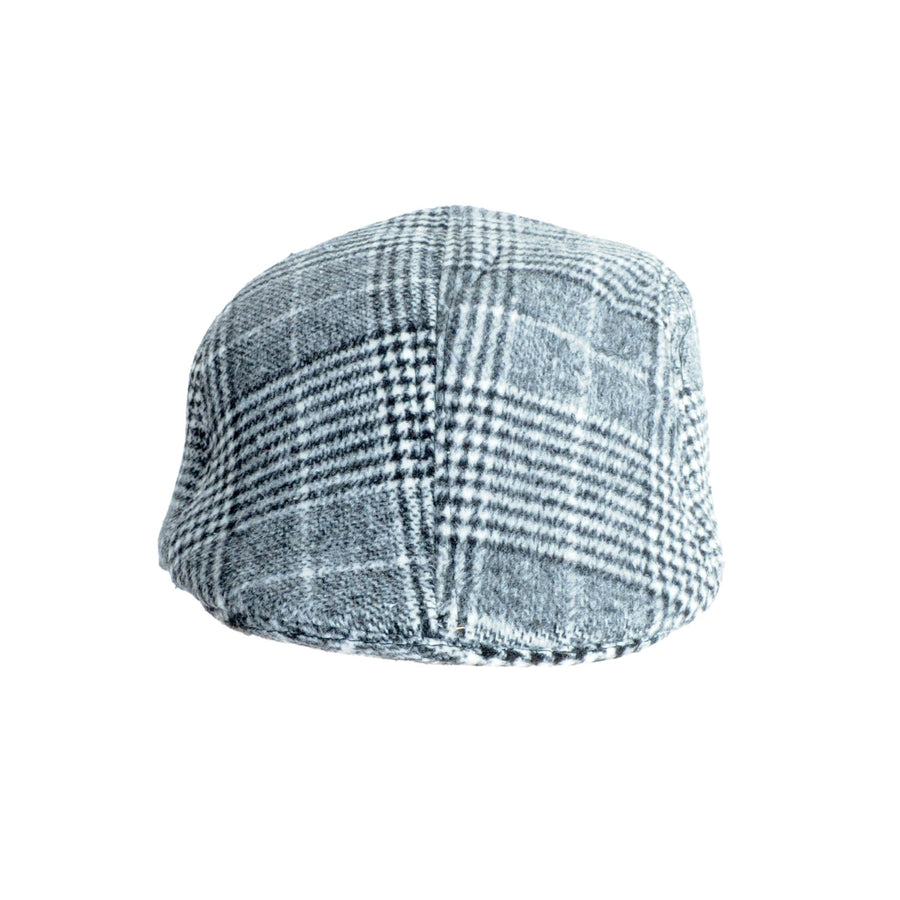 Vintage Old Man Flat Cap (Grey Check)