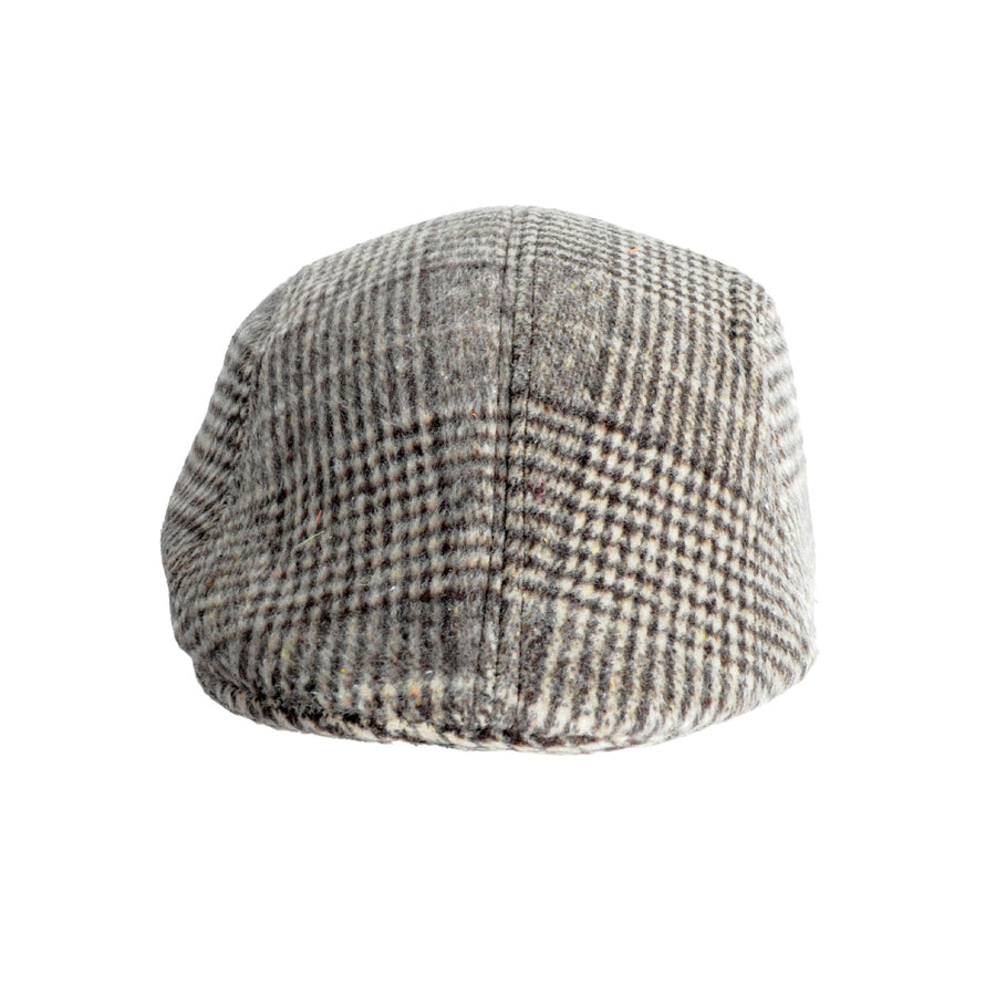 Vintage Old Man Flat Cap (Brown Check)