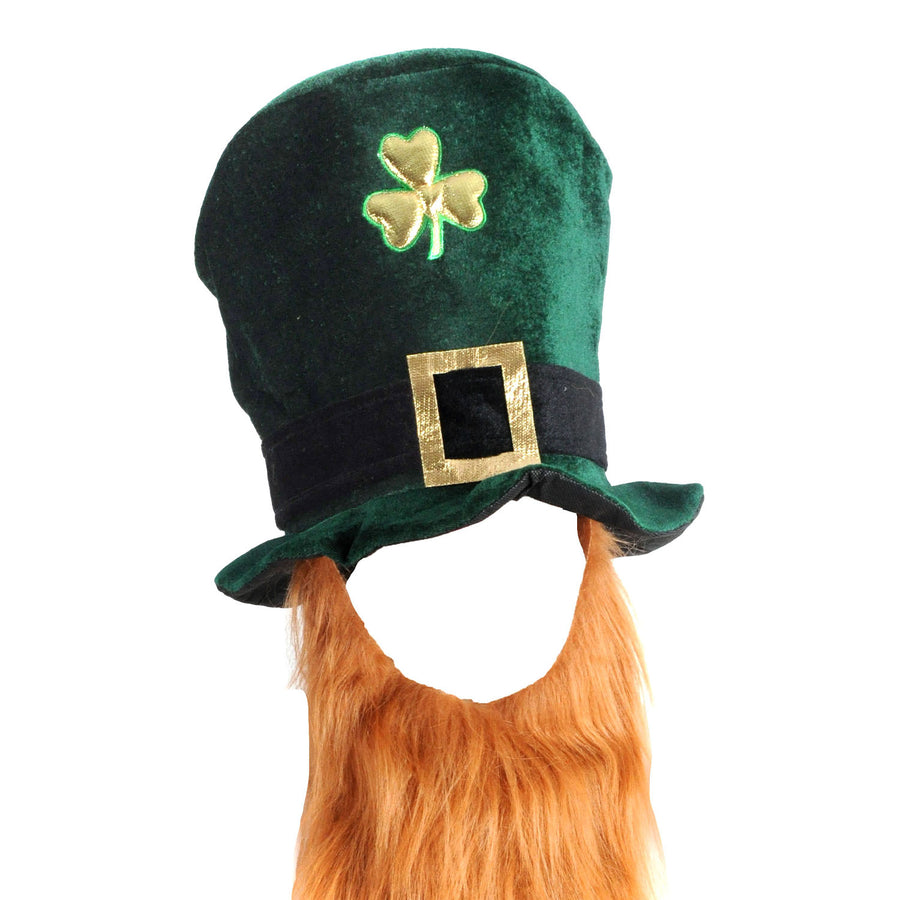 St Patricks Day Hat with Brown Beard