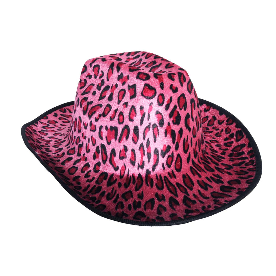 Animal Cowboy Hat (Pink Leopard)