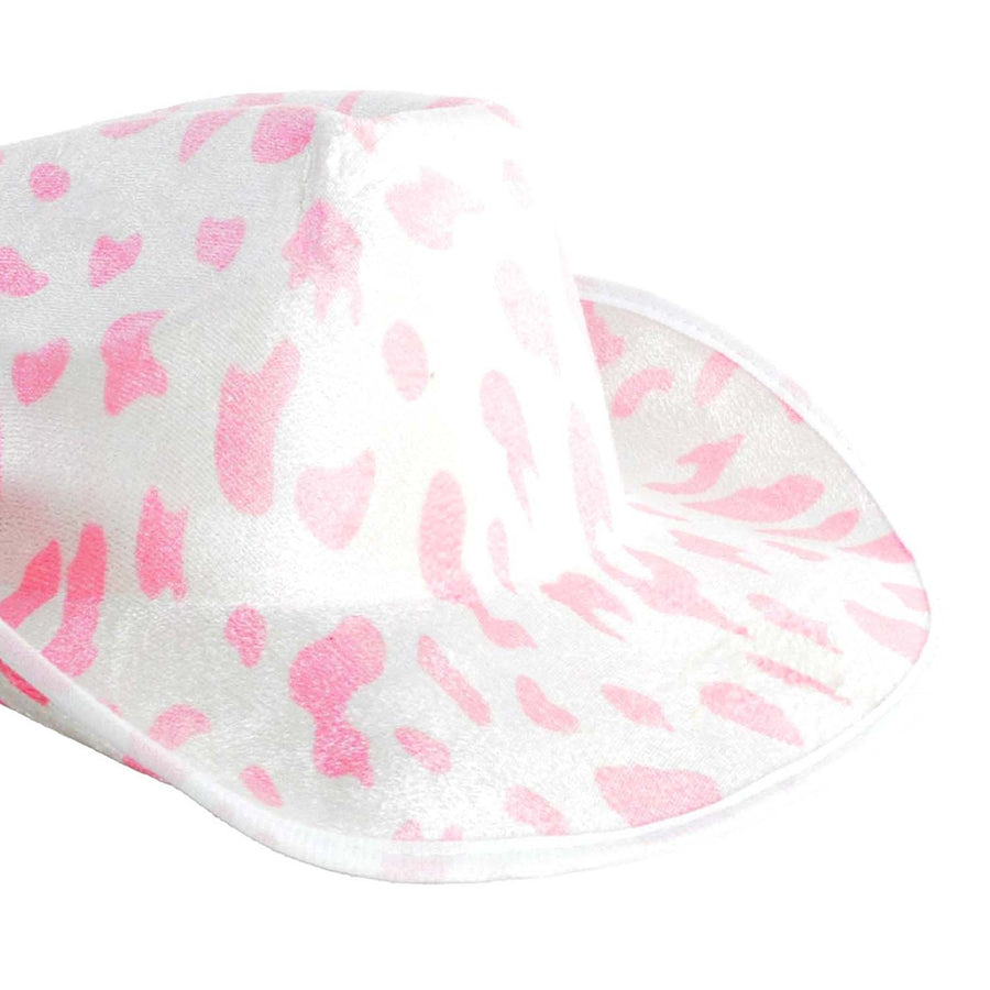 Animal Cowboy Hat (Pink Cow Spots)