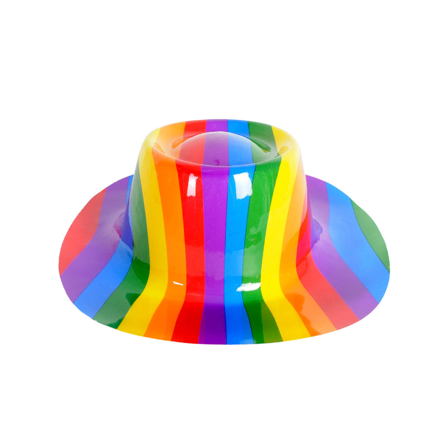 Rainbow Cowboy Hat (Plastic) 6pk or 12pk