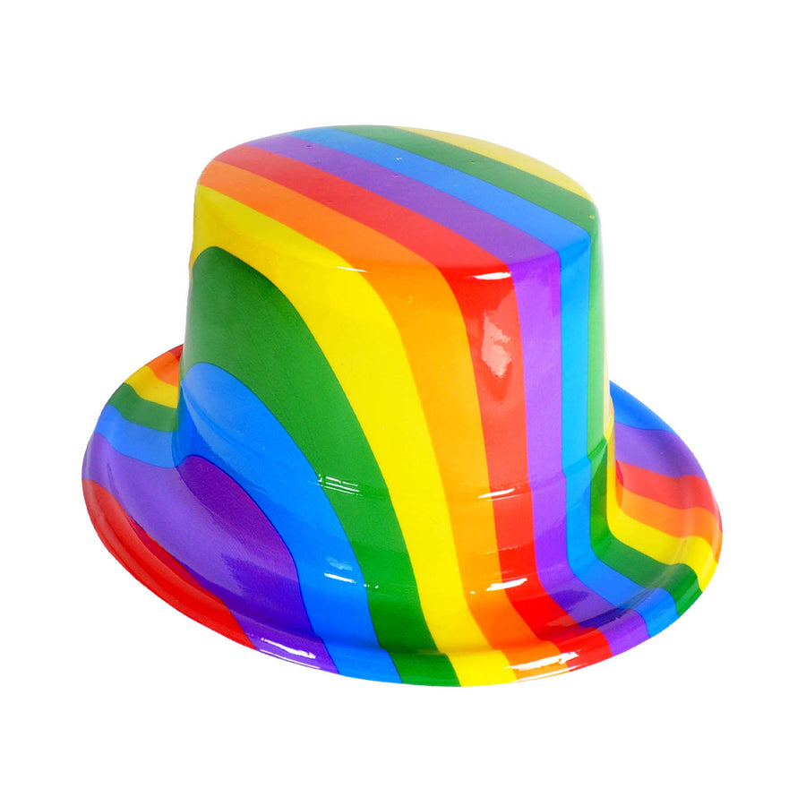 Rainbow Top Hat (Plastic) 6pk or 12pk