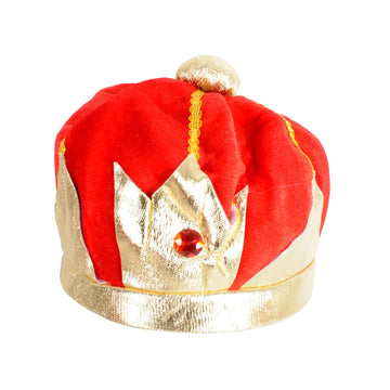 Royal King Hat (Red and Gold)