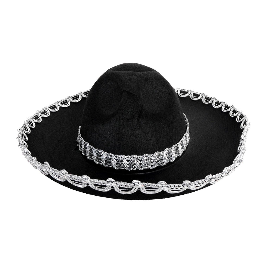 Small Mexican Sombrero Hat (Silver Rim)