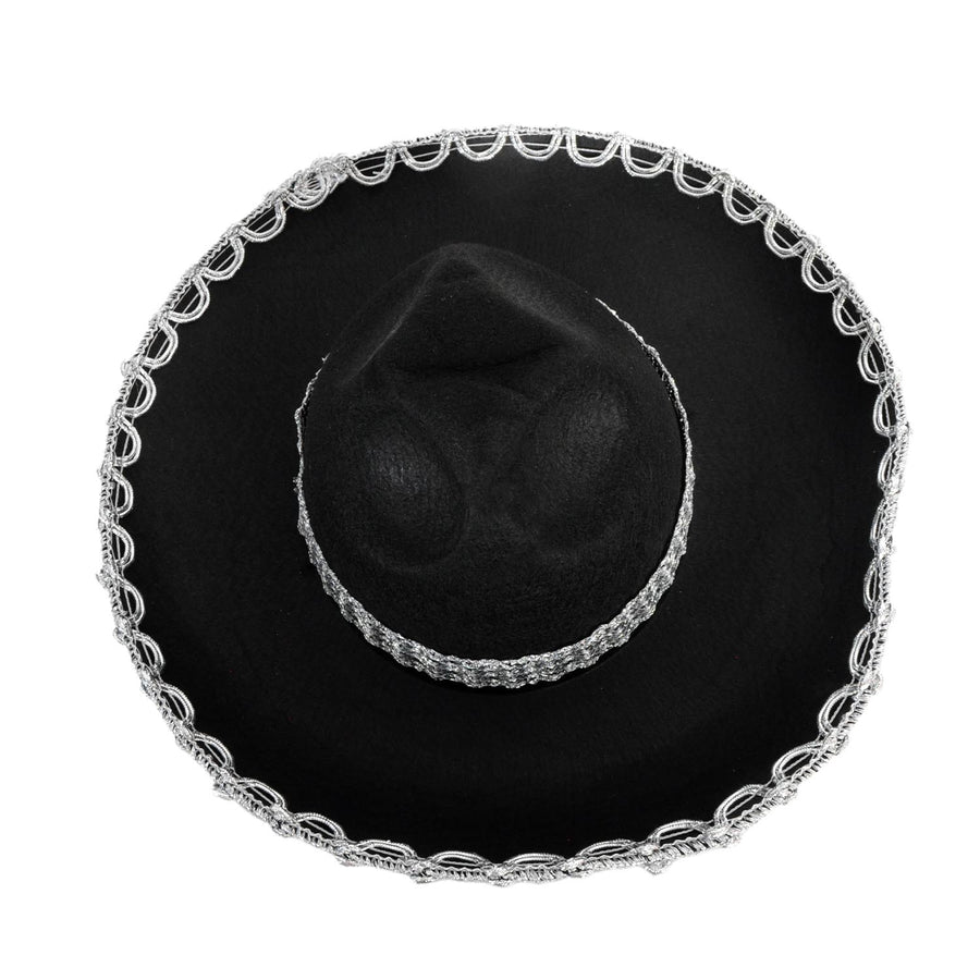 Small Mexican Sombrero Hat (Silver Rim)