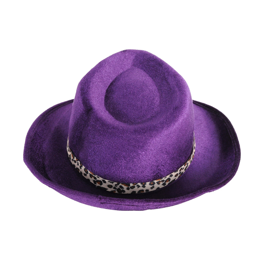 Purple Velvet Pimp Hat