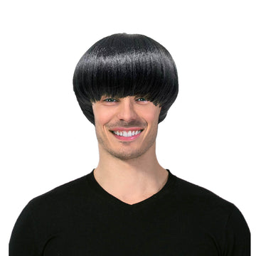 Black Bowl Cut Wig