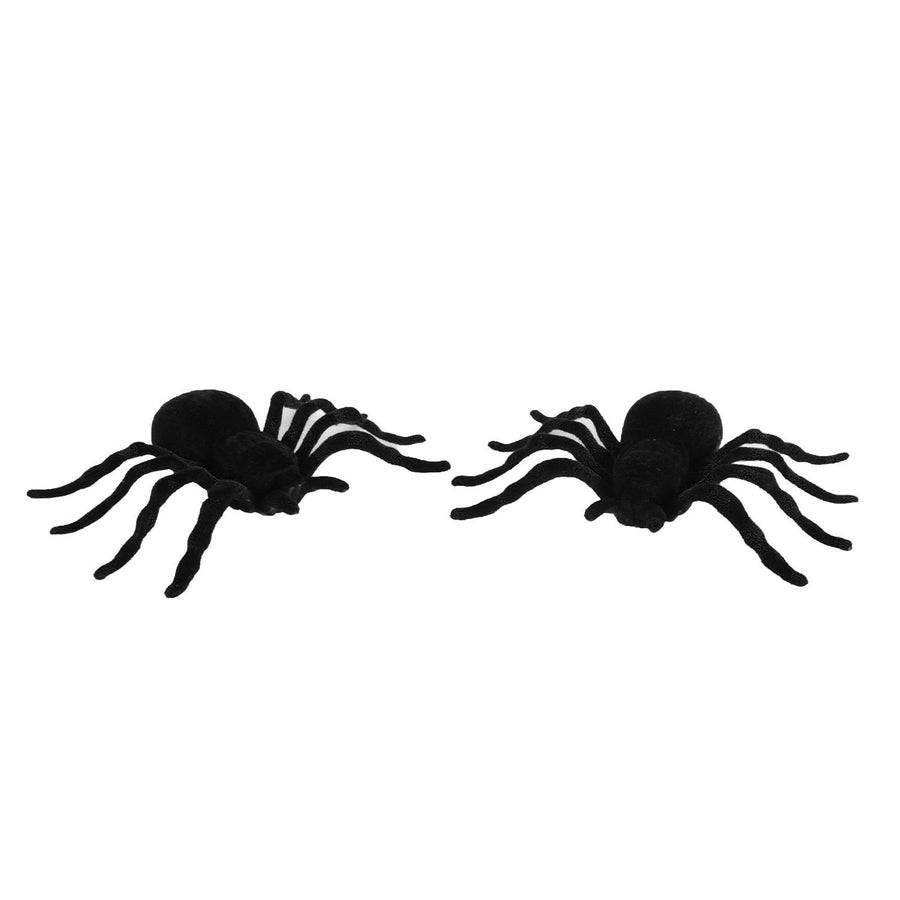 Flocked Spiders 2pk