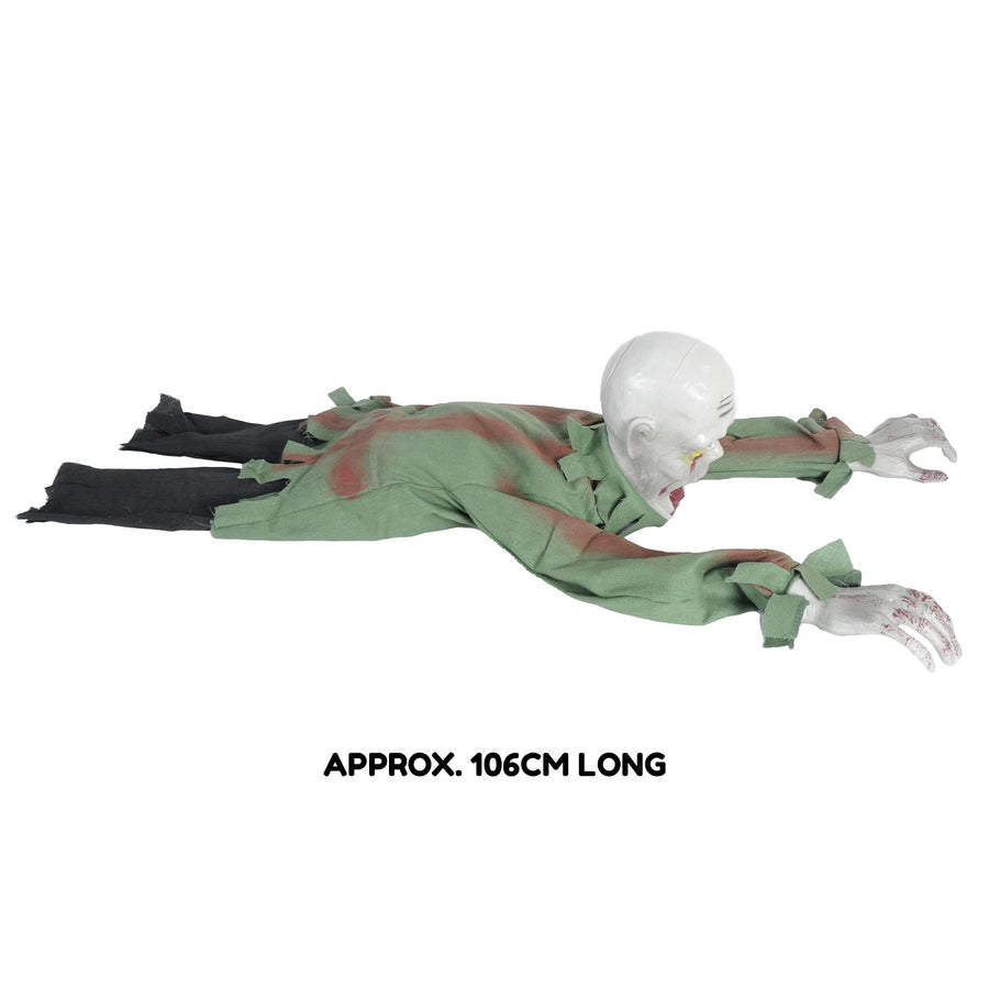 Animated Crawling Zombie Man