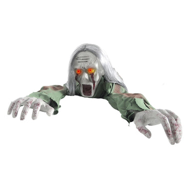 Animated Crawling Zombie Lady