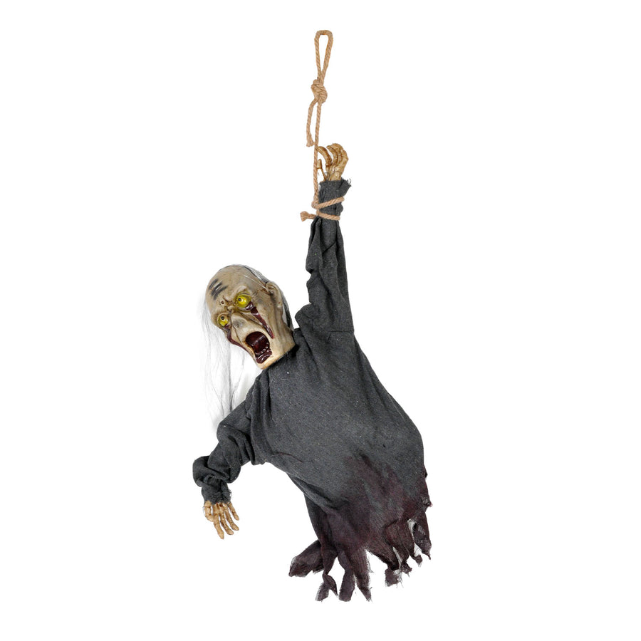 Animated Hanging Zombie (Grey)