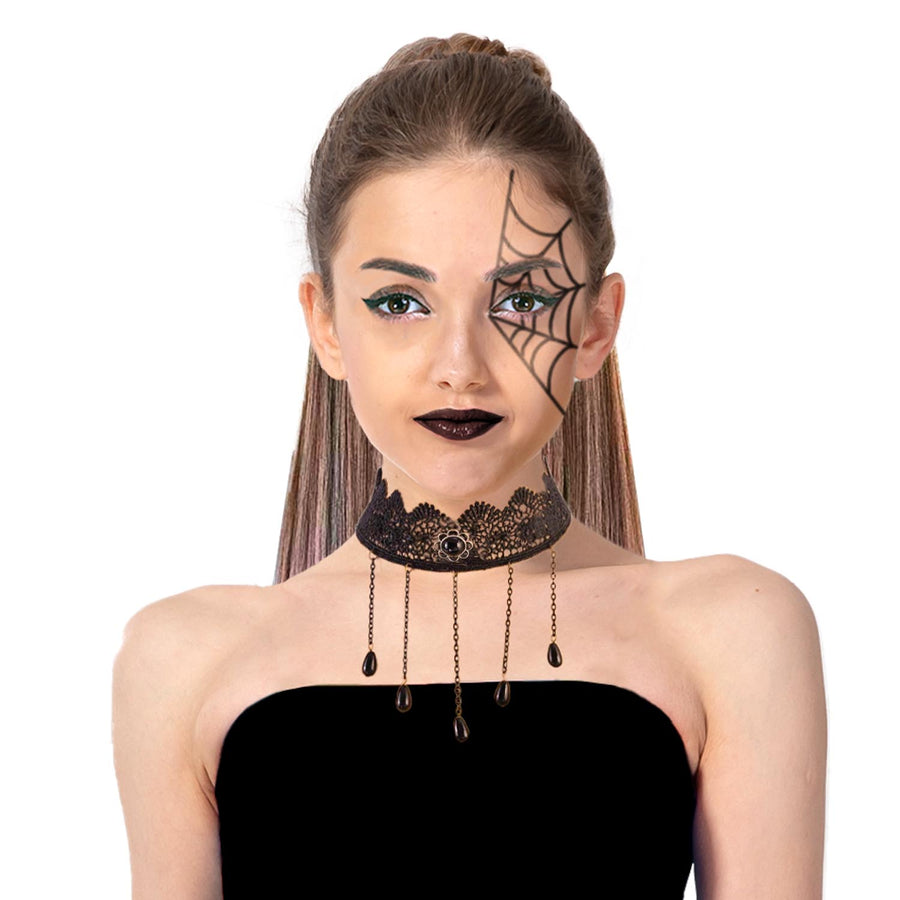 Dark Lace Choker Accessory