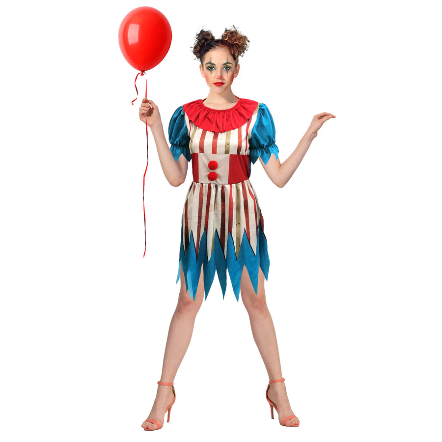 Adult Circus Clown Lady Costume