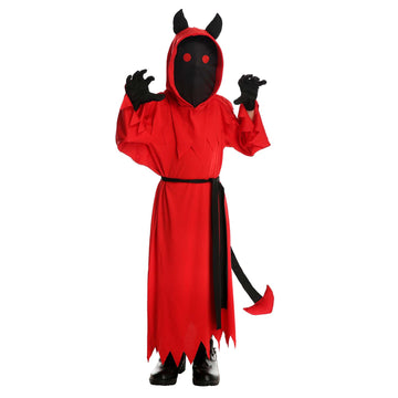 Children Red Devil Boy Costume