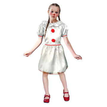 Children Evil Killer Clown Girl Costume