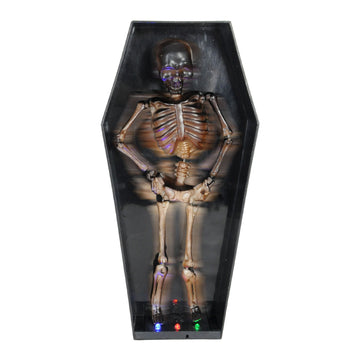 Animated Dancing Skeleton in Coffin