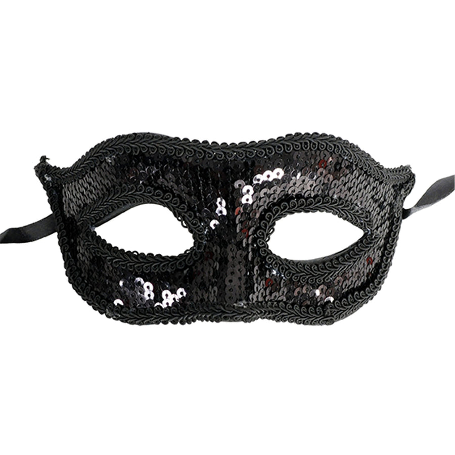 Black Sequin Mask