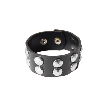 Punk Wristband with Circle Studs