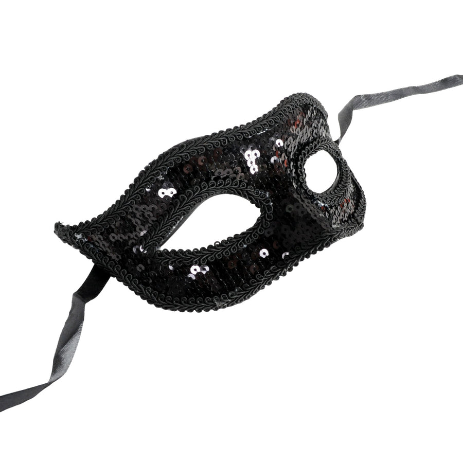 Black Sequin Mask