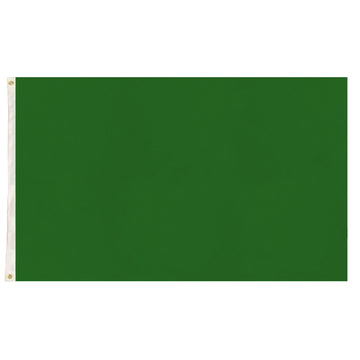 Green Plain Colour Flag (90x150cm)