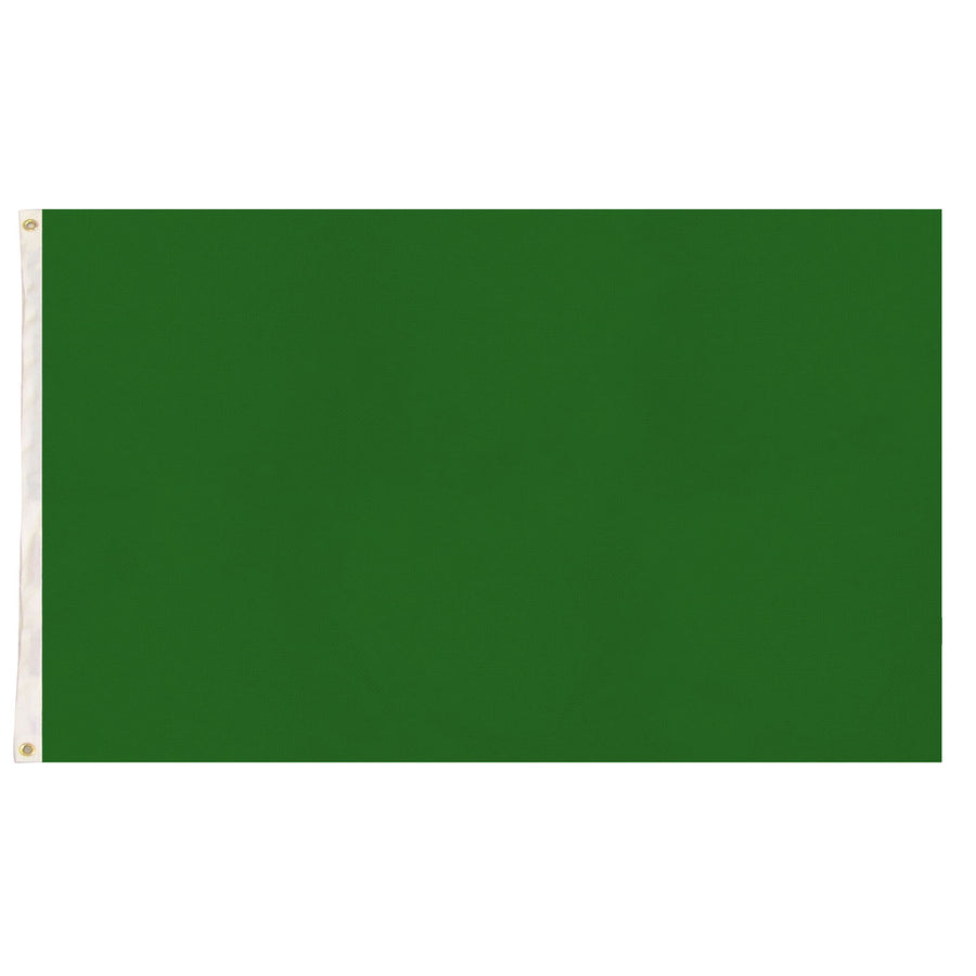 Green Plain Colour Flag (90x150cm)