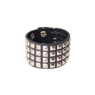 Punk Wristband with Mini Square Studs