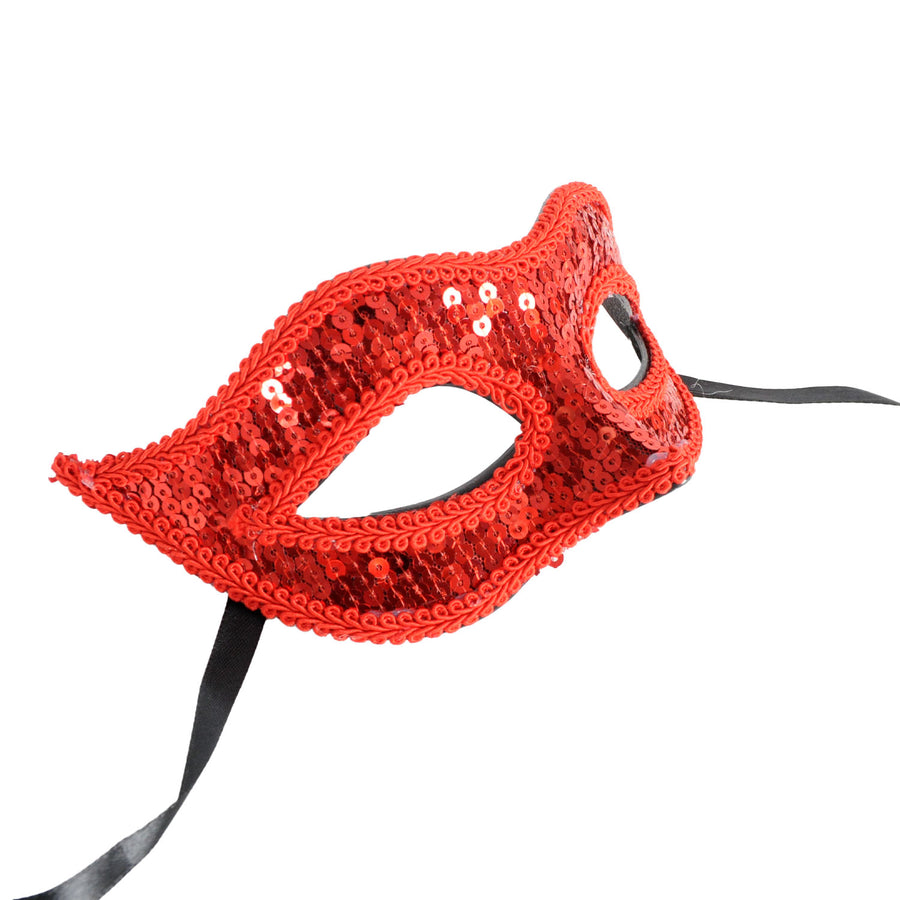 Red Sequin Mask