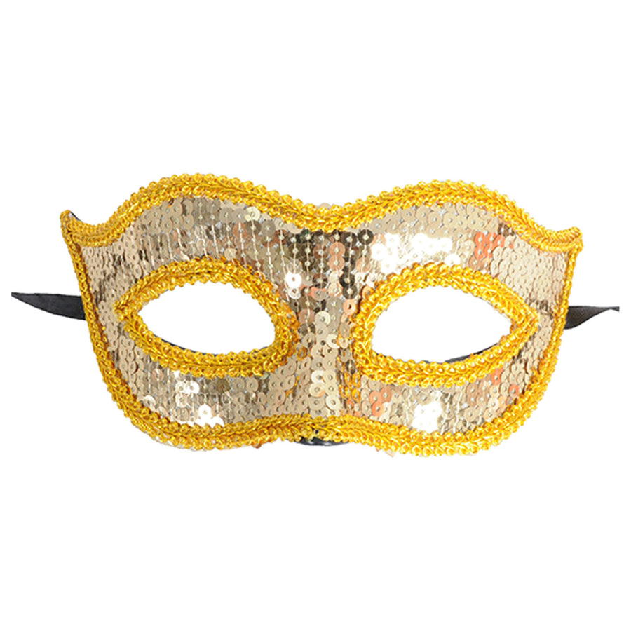 Gold Sequin Mask