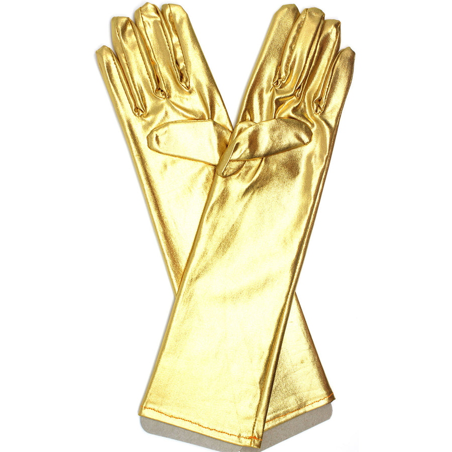 Long Metallic Glove (Gold)