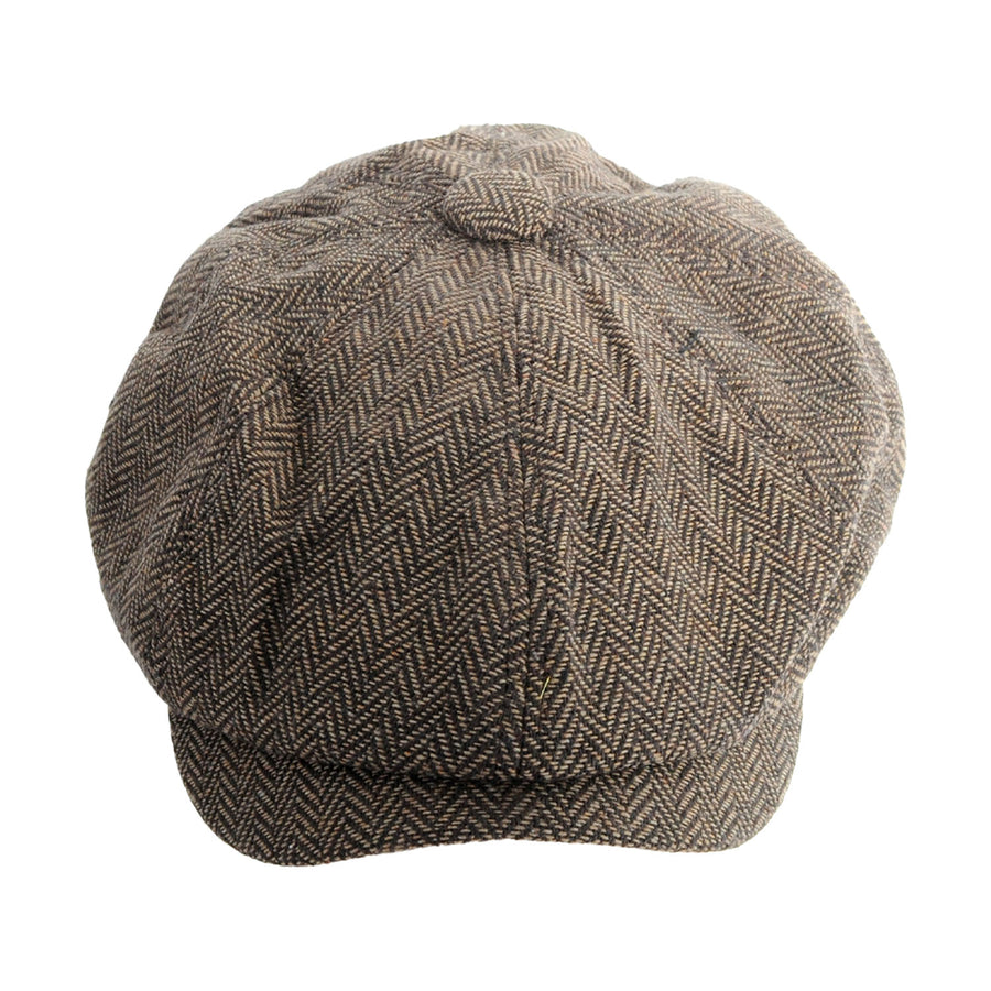 Vintage Old Man Cap (Tweed Brown)