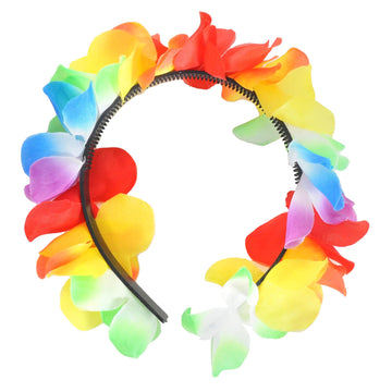 Hawaiian Flower Headband (Rainbow)