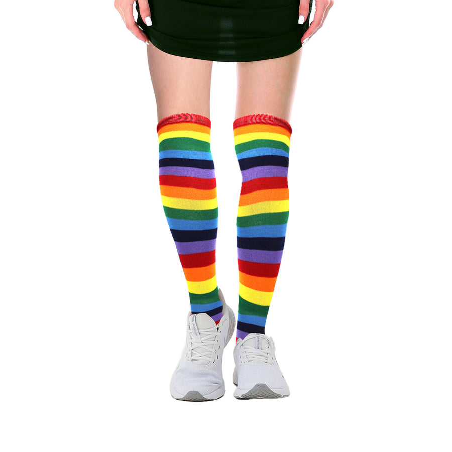 Over Knee Socks (Rainbow Stripe)