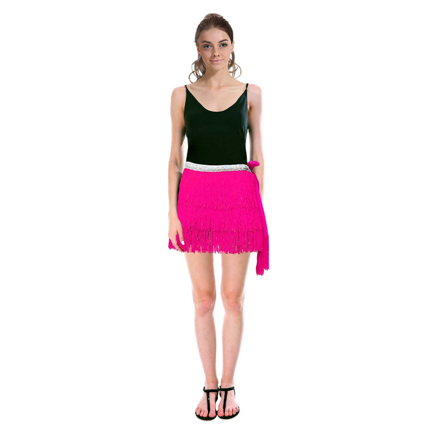 Fringe Skirt (Hot Pink)