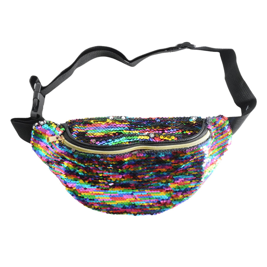 Rainbow Sequin Bum Bag