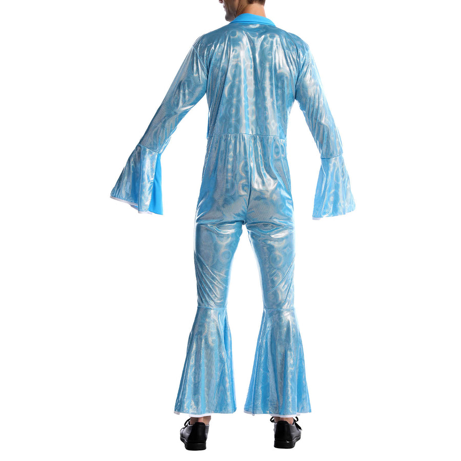 Adult Disco Man Jumpsuit (Blue)