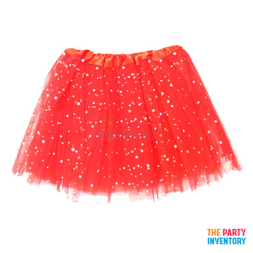 Children Sparkly Star Tutu (Red)