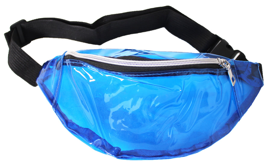 Blue Transparent Bum Bag