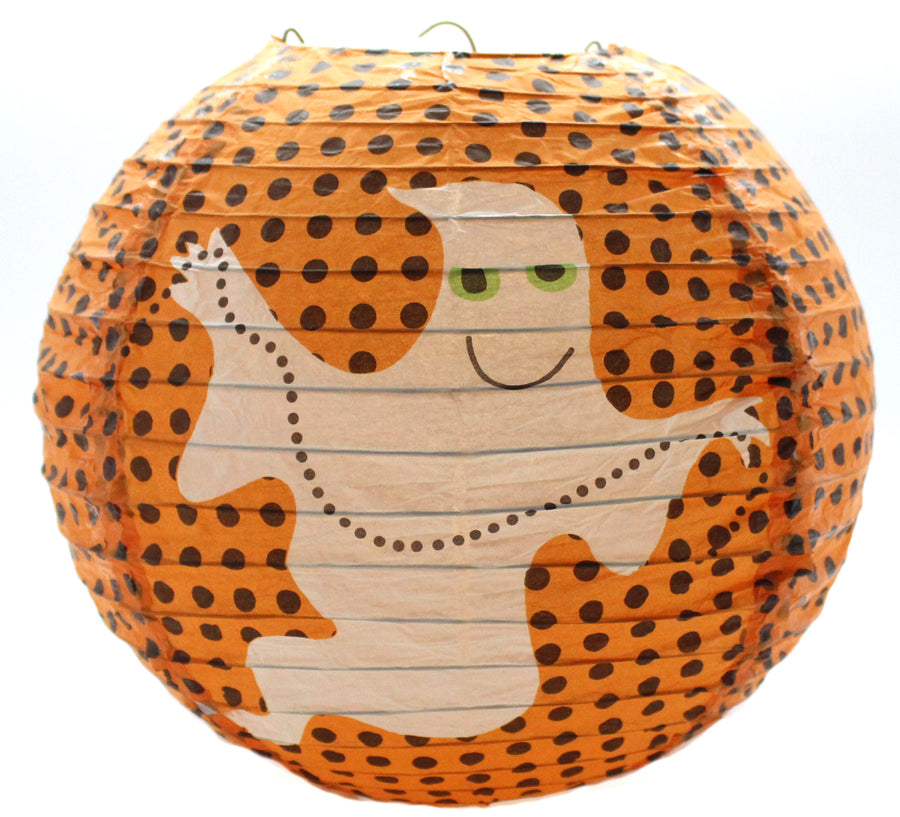 Orange Ghost Halloween Lantern