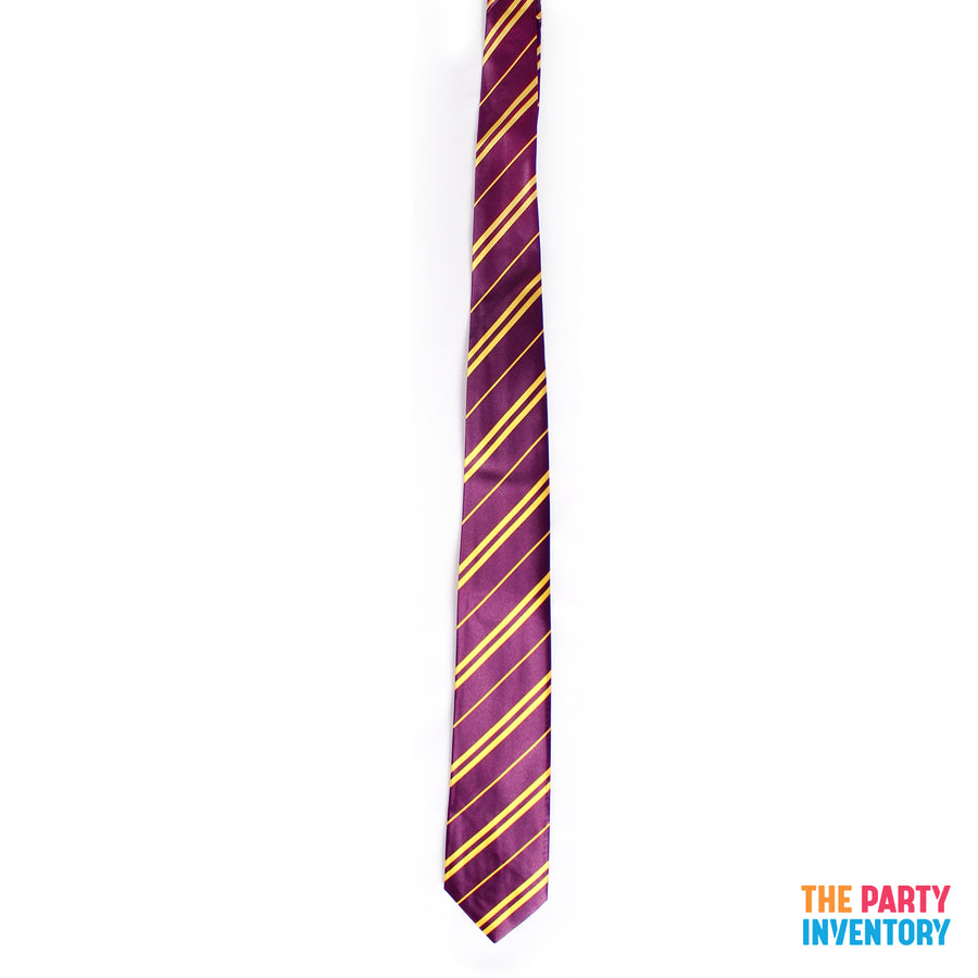 Long Wizard Stripe Tie (Purple)