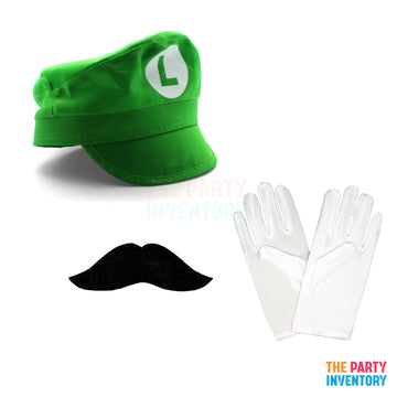 Children Green Plumber Costume Kit (3 Piece Set)