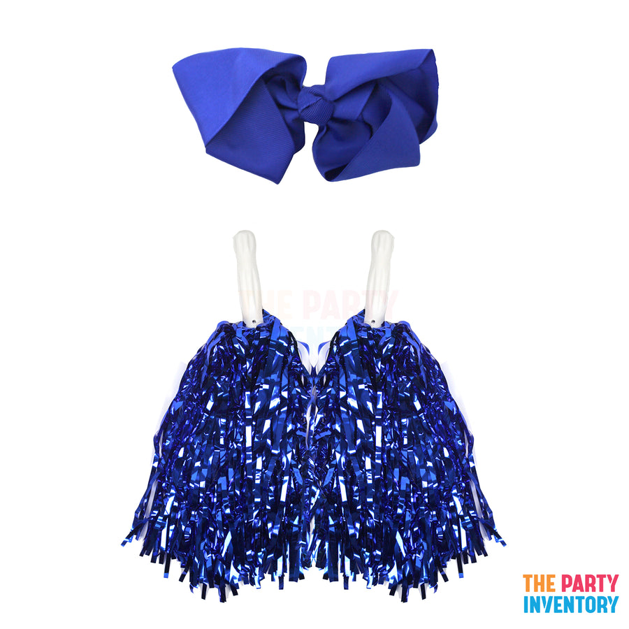 Cheerleader Costume Kit (3 Piece Set) Blue