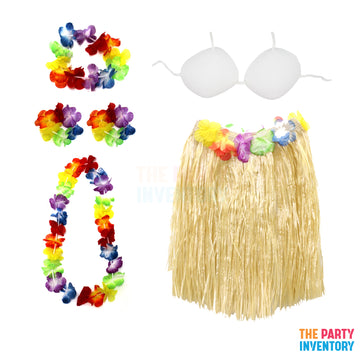 Ladies Hawaiian Costume Kit (Deluxe) Natural