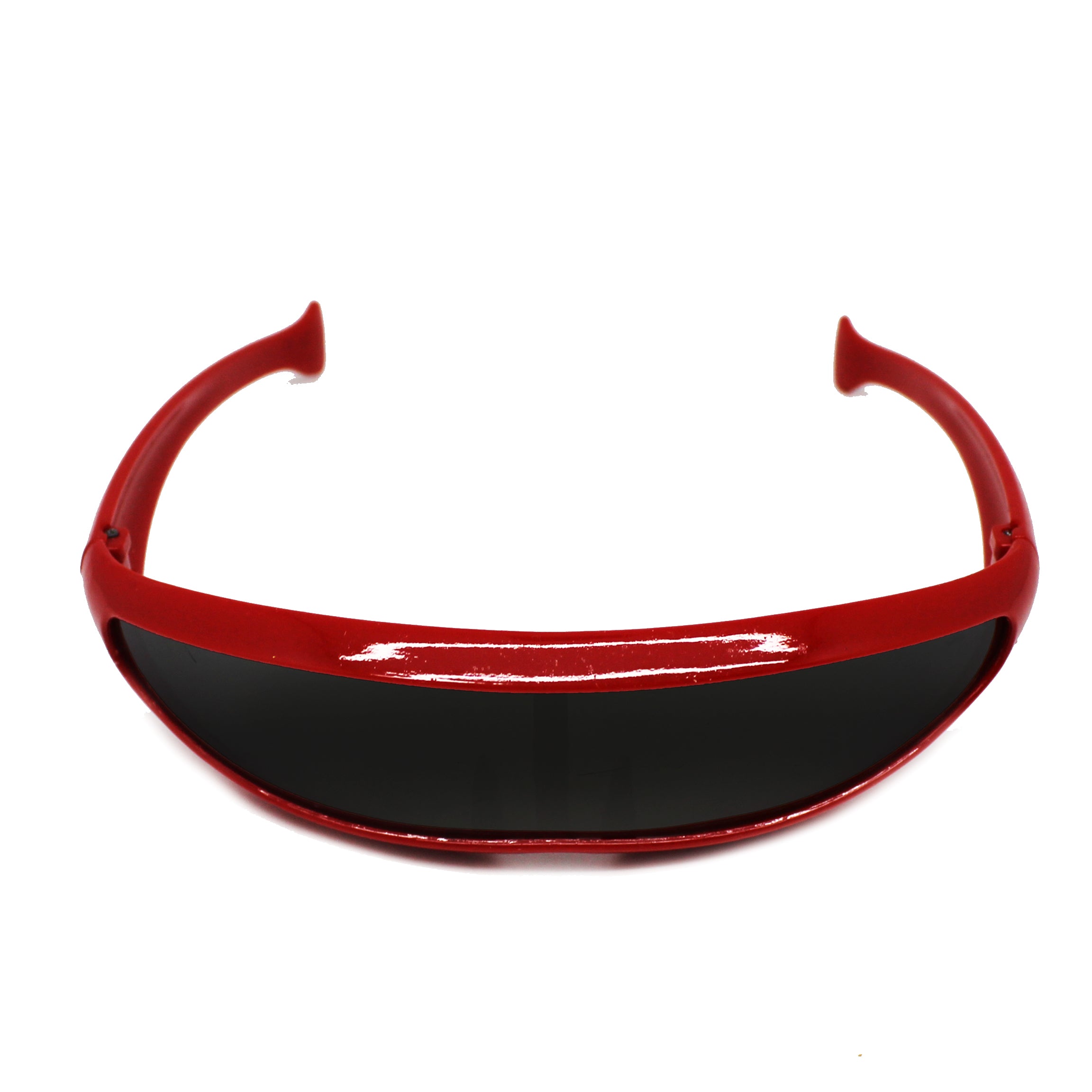 Red Futuristic Cyclops Glasses