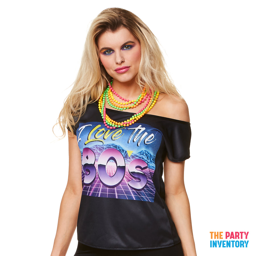 Adult Womens I love the 80s Printed T-Shirt