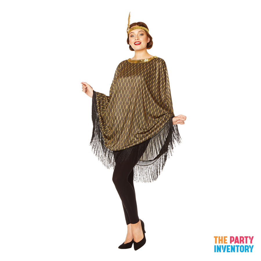 Adult 1920s Flapper Poncho