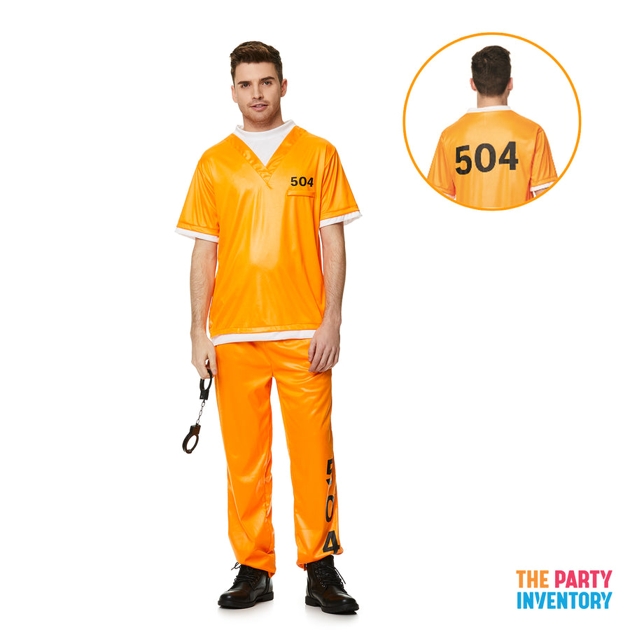 Adult Orange Inmate Costume